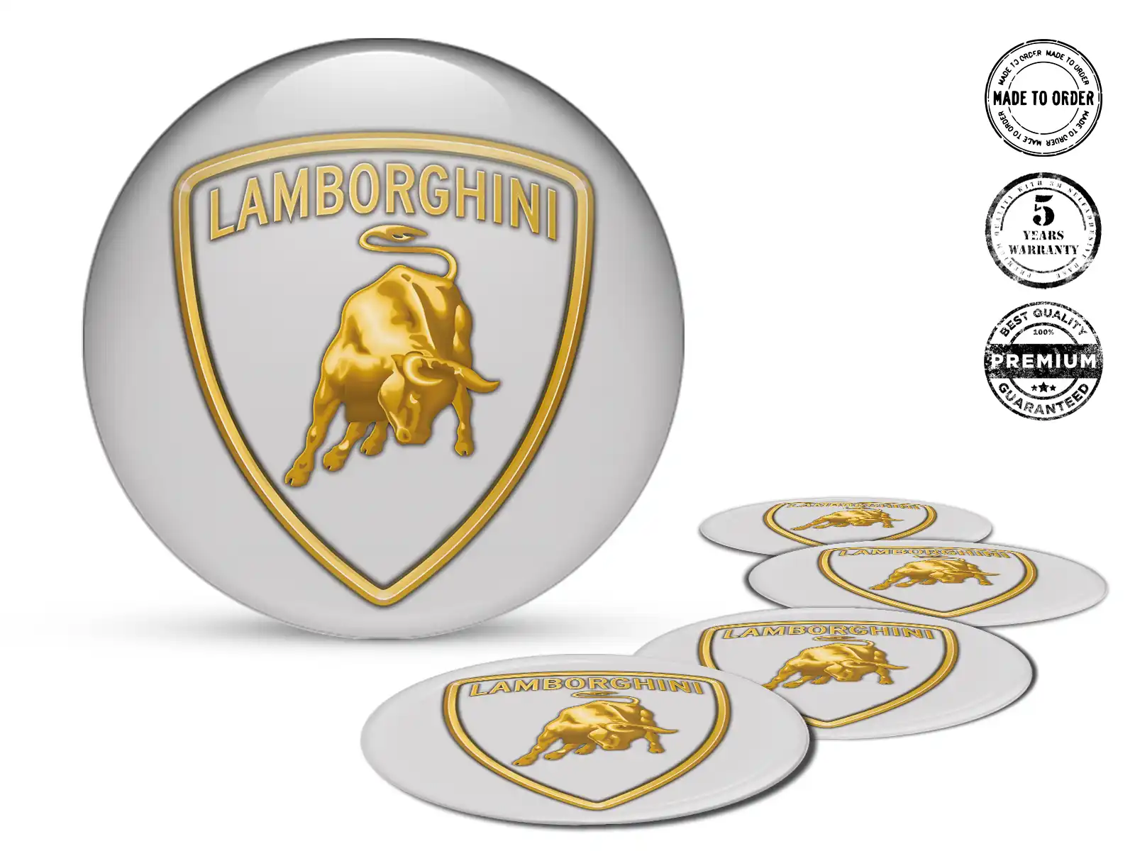 Lamborghini Calcomanías de Rueda Edición Pegatinas Resina Custom